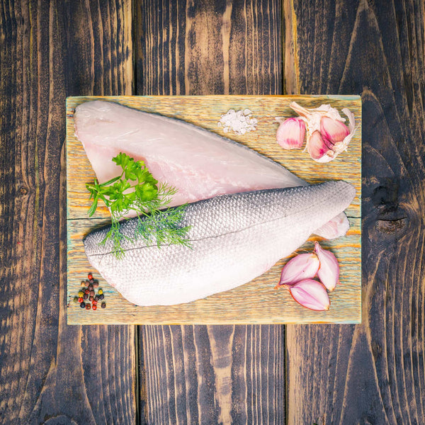 Sea bass Fillets 1 Kg - 4 Pcs